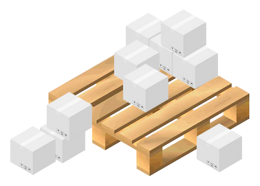 Pallet 3D in allestimento - configuratore - Pastificio Brizzi